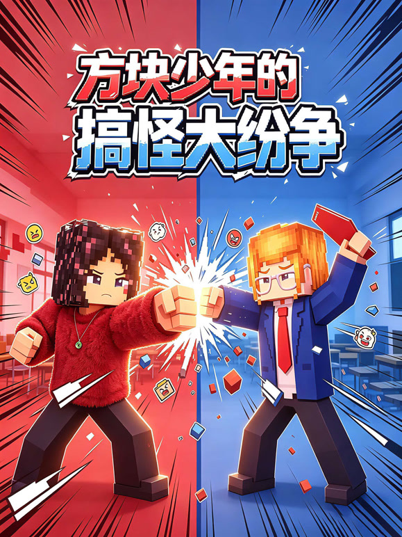 《方块少年的搞怪大纷争》完整版免费在线观看